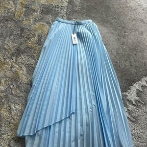 Light Blue A-Line Pleated Skirt Wilfred